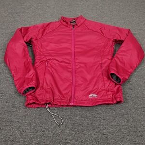 GoLite Jacket Womens Medium Pink Primaloft Full Zip Insulated Hiking Lightweight